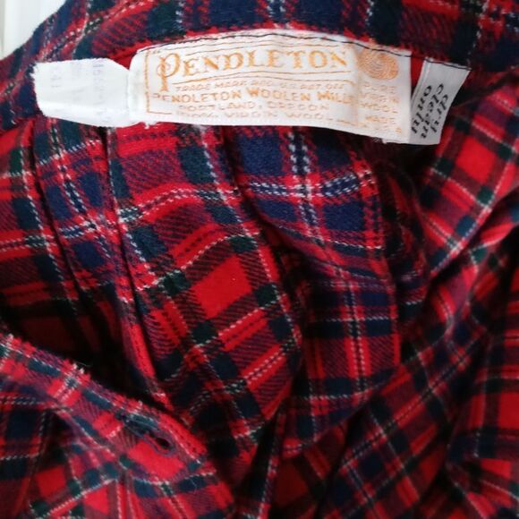 Vintage Pendleton plaid wool wrap skirt - Picture 6 of 7